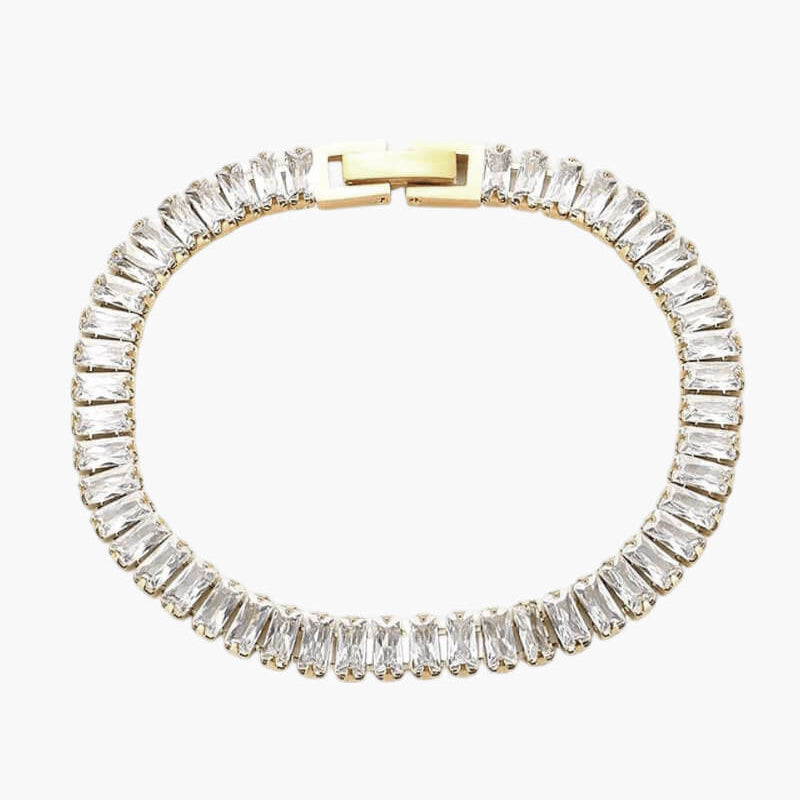 Pulseira de Rivière Baguette
