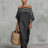 Vestido Maxi de Linho Minimalista