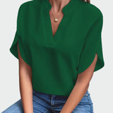 Camisa com estampa drapeada