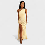 Aurelia - Vestido comprido de cetim