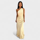 Aurelia - Vestido comprido de cetim