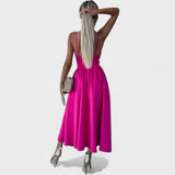 Cielo Divino – Vestido Midi con Abertura Frontal