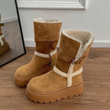 Danna | Botas com plataforma de inverno com design moderno e aconchegante