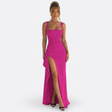 Vitória - Vestido Maxi Formal Elegante Com Costas Abertas