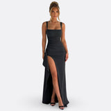 Vitória - Vestido Maxi Formal Elegante Com Costas Abertas