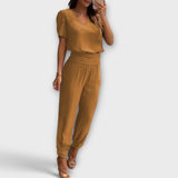 Irmelin - Conjunto elegante com camisola e calças