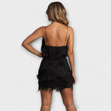 Layla - Mini vestido para festa, clube e gala
