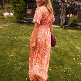 Sandra | Vestido maxi elegante com decote em V