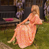 Sandra | Vestido maxi elegante com decote em V