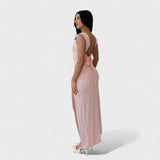 Sarella - Vestido comprido com costas abertas e laço