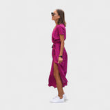 Vestido Lírio Rosa - Estilo Boho Chic