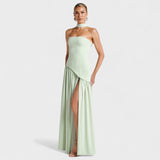Vestido Maliyah - Corte assimétrico Hortelã