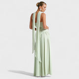 Vestido Maliyah - Corte assimétrico Hortelã